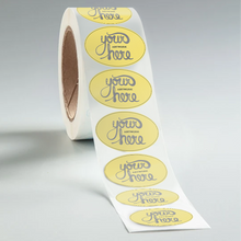 Load image into Gallery viewer, TEST Oval BOPP Roll Labels