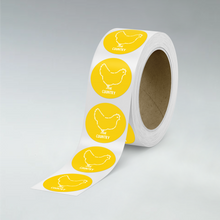 Load image into Gallery viewer, Fry The Coop: Circle Paper Labels
